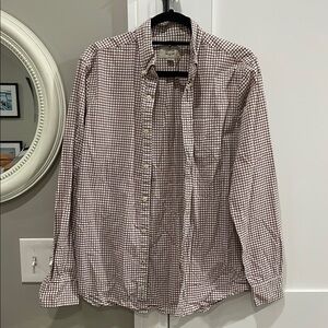 Men's Dark red / maroon Checkered Shirt